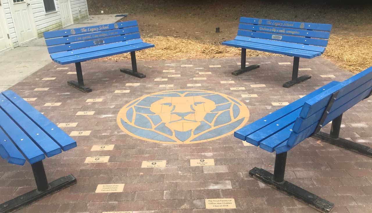 Check out our beautiful patio with all of the personalized bricks!  Thank you Keiser Family!