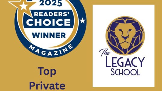 The Legacy School, Inc. was voted Top Private School and Honorable Mention for Camp Terrapin in the Carroll Magazine 2025 Readers' Choice Awards