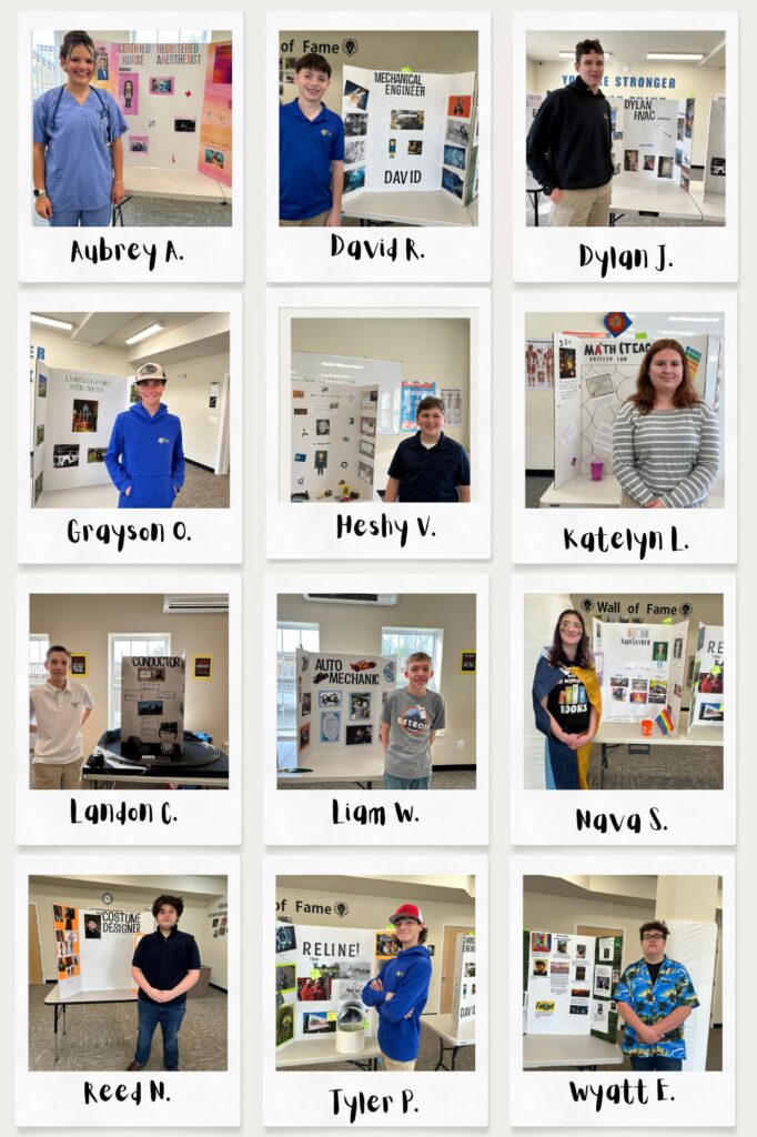 As part of their writing curriculum, The Legacy School’s 8th graders researched careers, created poster boards, presented on their chosen career, practiced public speaking, and fielded questions from students connecting school to real-world career paths.