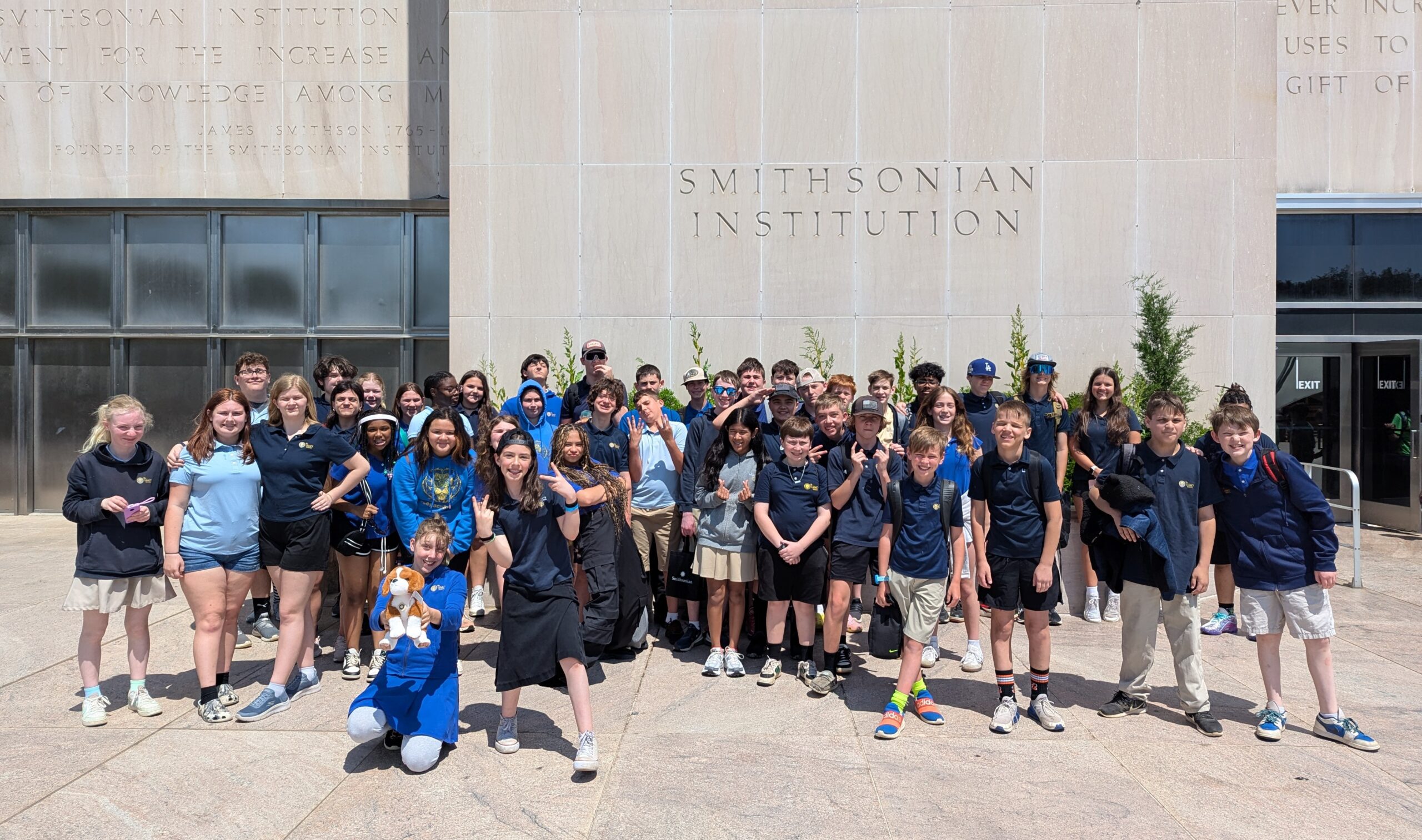 Upper School students took a field trip to Washington, D.C., last week. The Legacy School students explored the Smithsonian National Museum of American History with a "Through the Decades" photo scavenger hunt assignment to reinforce facts learned in their Social Studies curriculum.