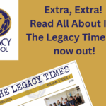 Upper School students at ‪@TheLegacySchoolMaryland‬ have published a new issue of The Legacy Times! Each school year, 7th and 8th grade students in one of Ms. Tara's Writing Classes write, edit, and publish The Legacy Times highlighting all the happenings at The Legacy School.