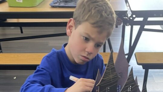 A student at The Legacy School participates in After School Club Fun!